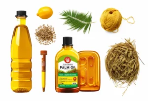 exports of Djibouti palm oil chlorides seed oils flax yarn cattle