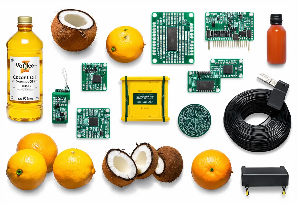 exports of Samoa coconut oil integrated circuits insulated wire citrus power equipment