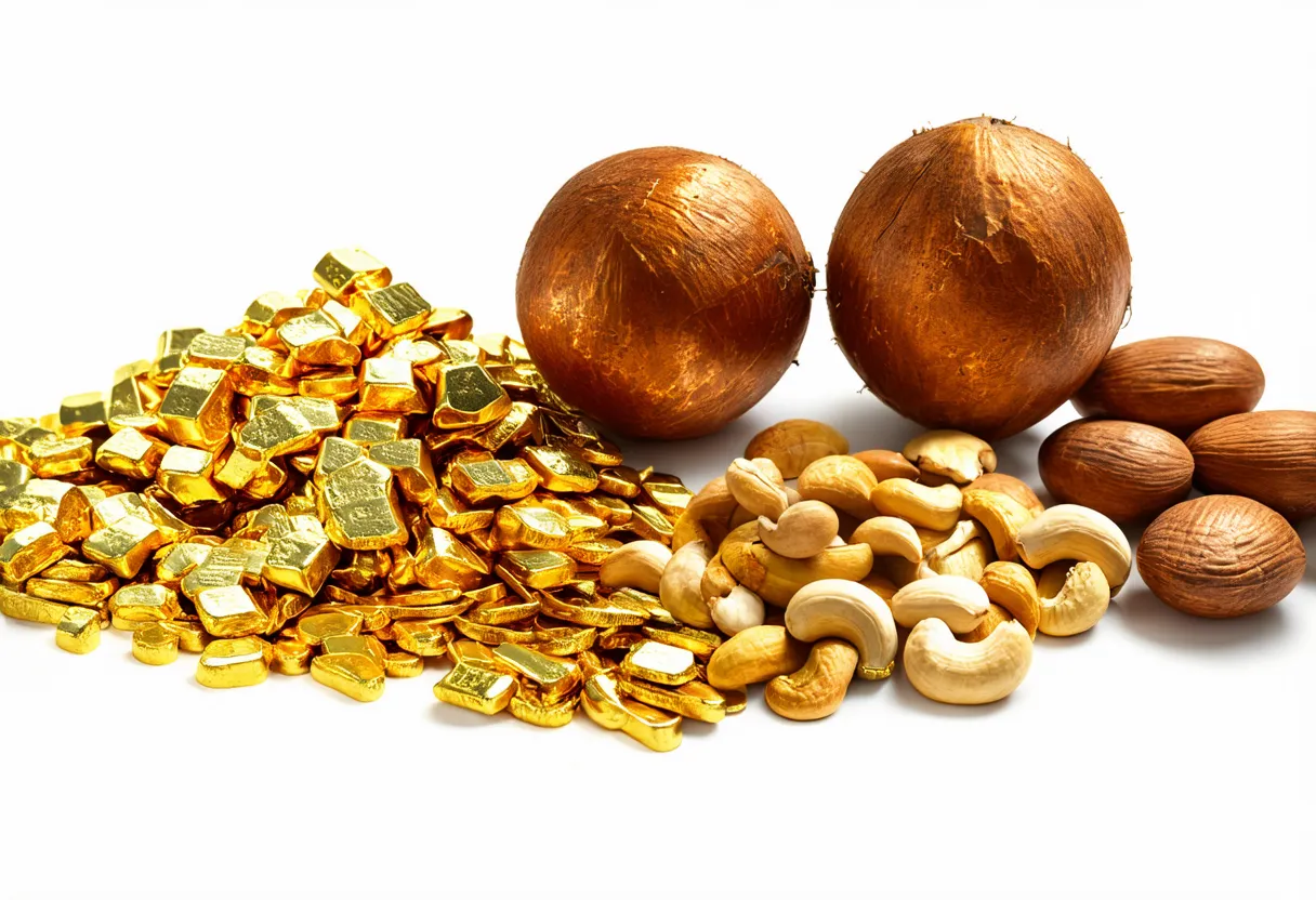 Actividades económicas en Tanzania: primaria, secundaria, terciaria y cuaternaria 3 exports of Tanzania gold raw copper refined copper copper ore coconuts Brazil nuts cashews