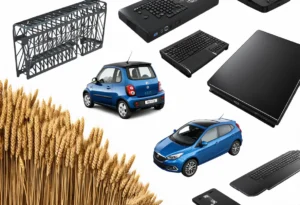 importaciones de Turkmenistan broadcasting equipment cars wheat computers iron structures