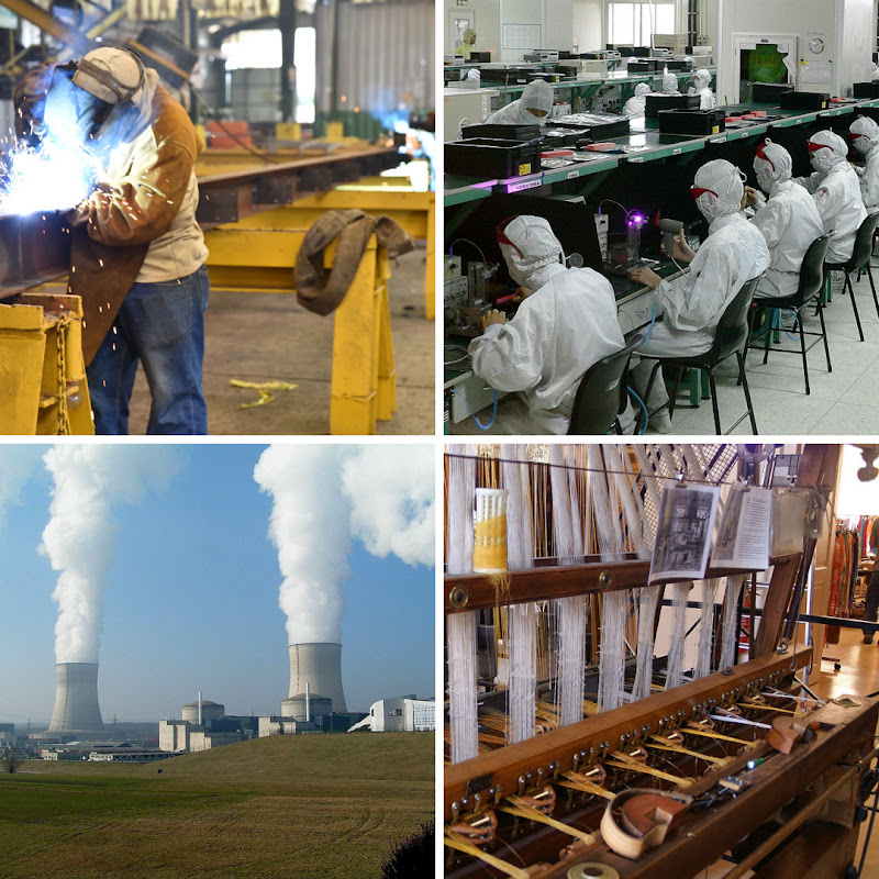 Infografía del sector secundario: industria y transformación de materias primas